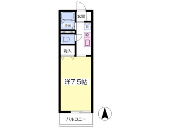 アメニティ平和台Ｃ棟の物件間取画像